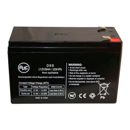 AJC® Universal Power 12 Volt 8 Ah (UB1280) 12V 8Ah Alarm Battery